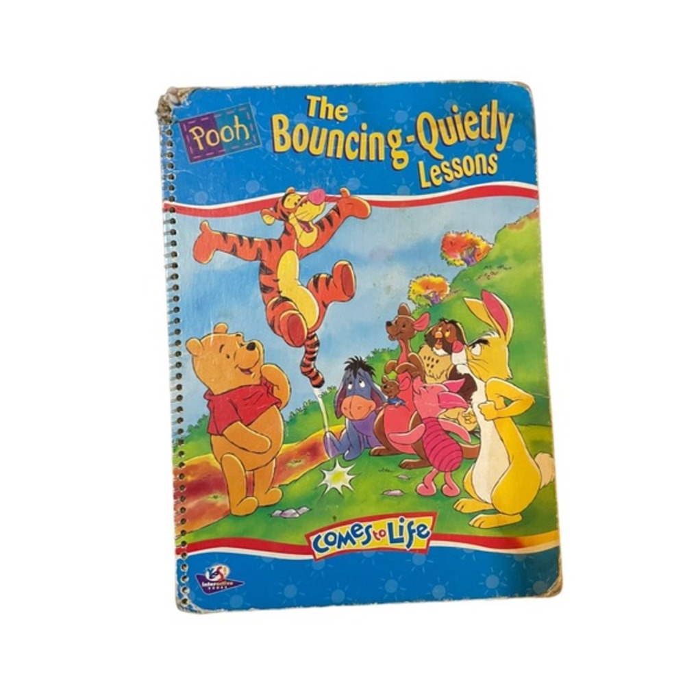 Disney Comes To Life Spiral Interactive Book Pooh Bouncing Quietly Vintage 1995